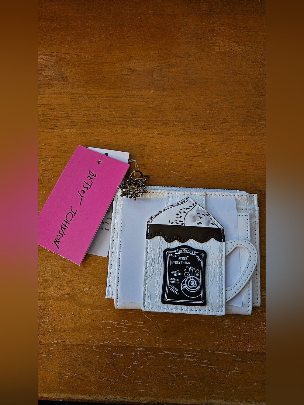 Betsey Johnson Comin in Hot Cocoa Bifold Wallet